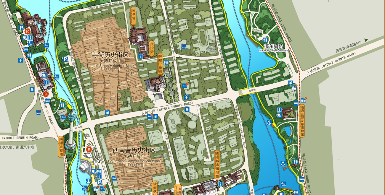 南通濠河標識系統(tǒng)設計